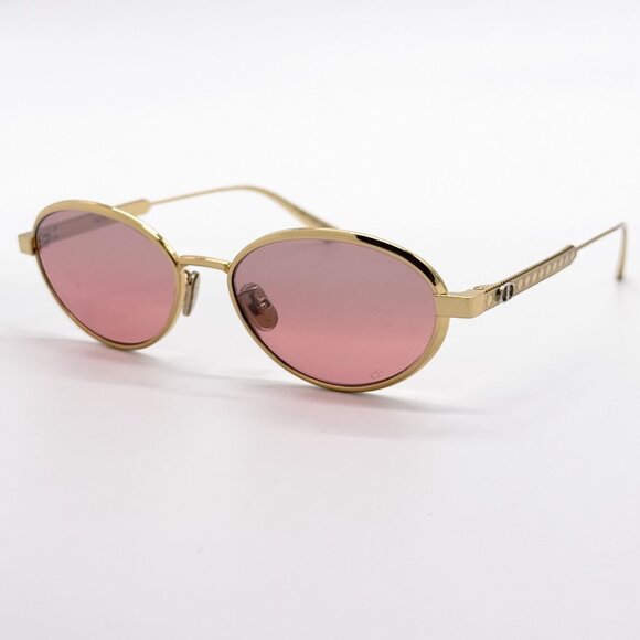 NEW DIOR DIORCANNAGE R1U B0R6 SUNGLASSES WOMEN GOLD EYEWEAR - Picture 1 of 9